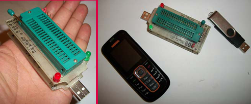 mini programmateur de microcontrôleurs PIC sur le port USB