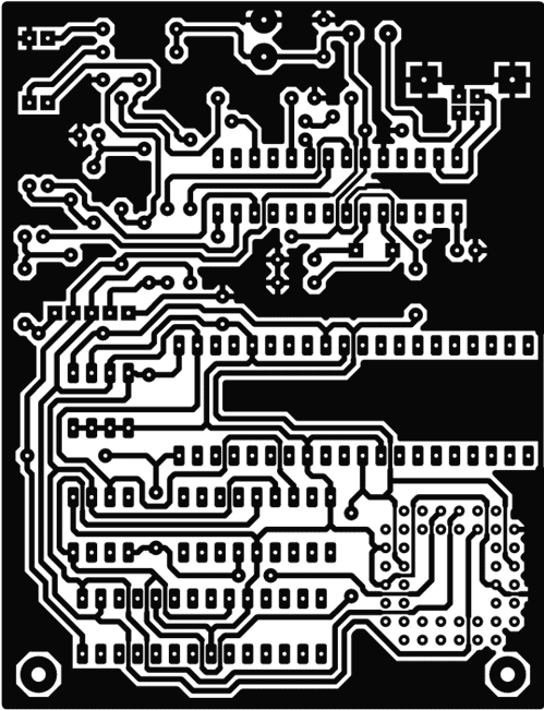 typon - circuit imprimé du programmateur USB