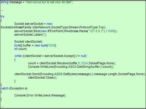 Création d'un serveur
