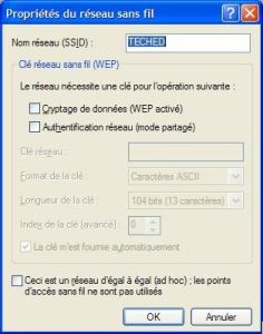  le SSID, le WEP, l'authentification Open system et Shared Key
